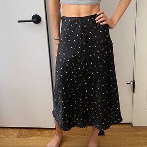 Abercrombie & Fitch Midi Floral Skirt